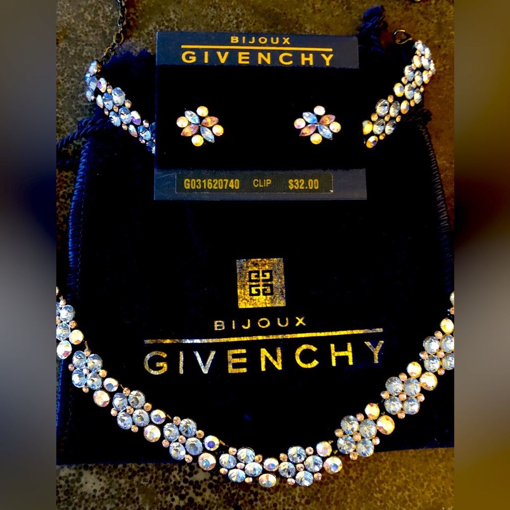 GIVENCHY Crystal Jewelry for PROM/FORMAL *LIKE NEW* necklace, bracelet, earrings